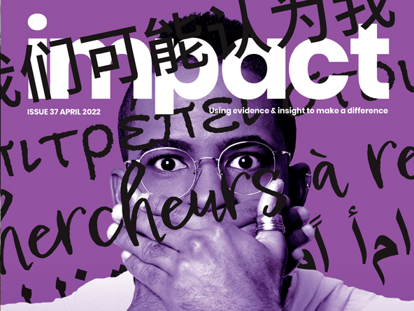 The cover of Impact April shows a man with his hand over his face and the coverline, 